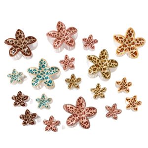 Leopard Flower Shape PS 4.1cm Hair Claw Clip