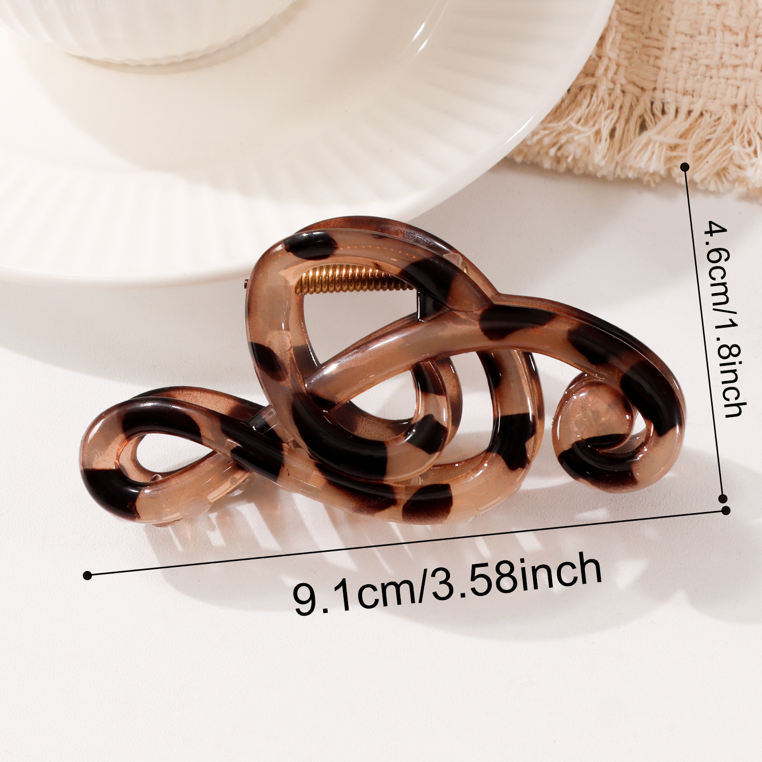 Musical Note Solid Color Hair Claw Clip - Image 7