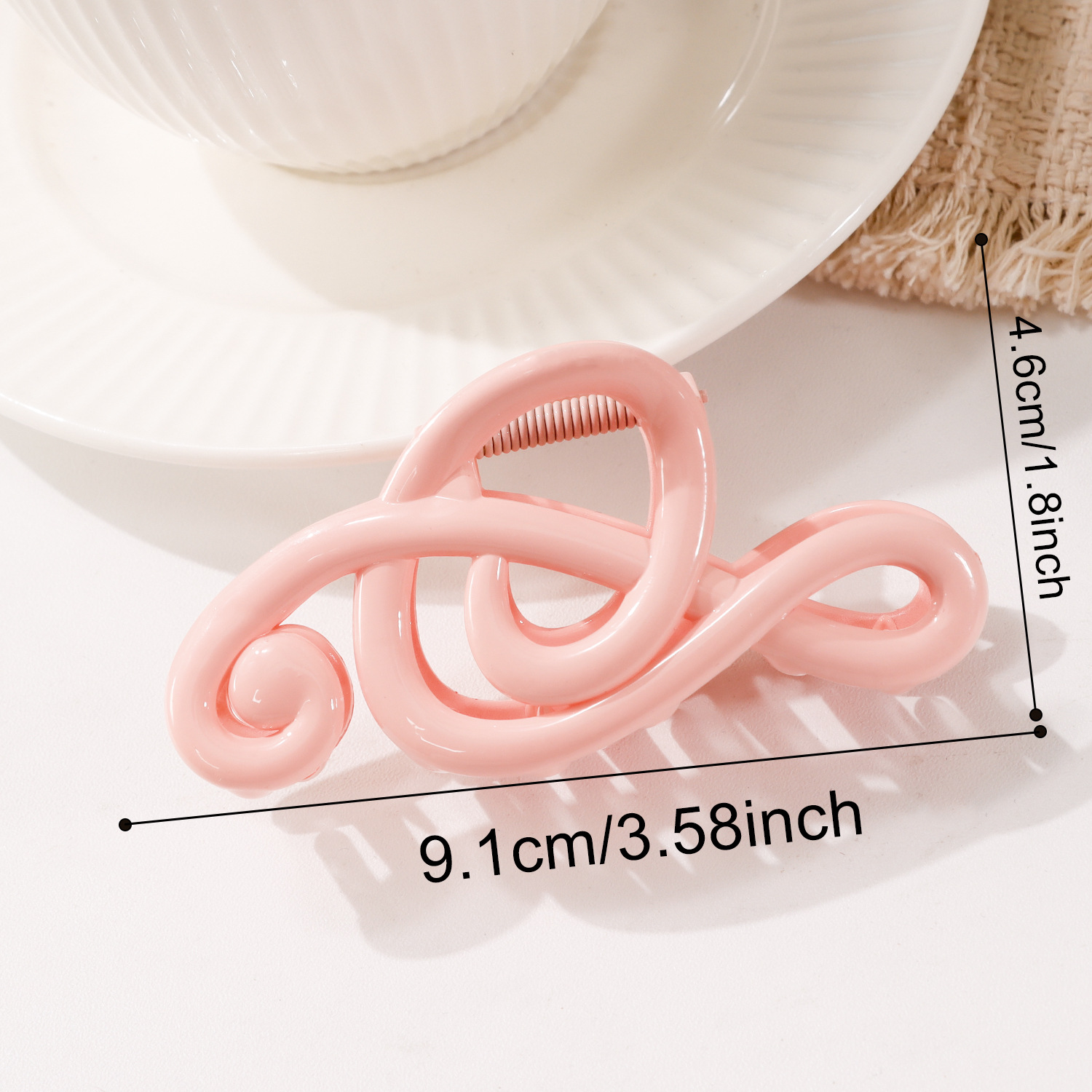 Musical Note Solid Color Hair Claw Clip - Image 8